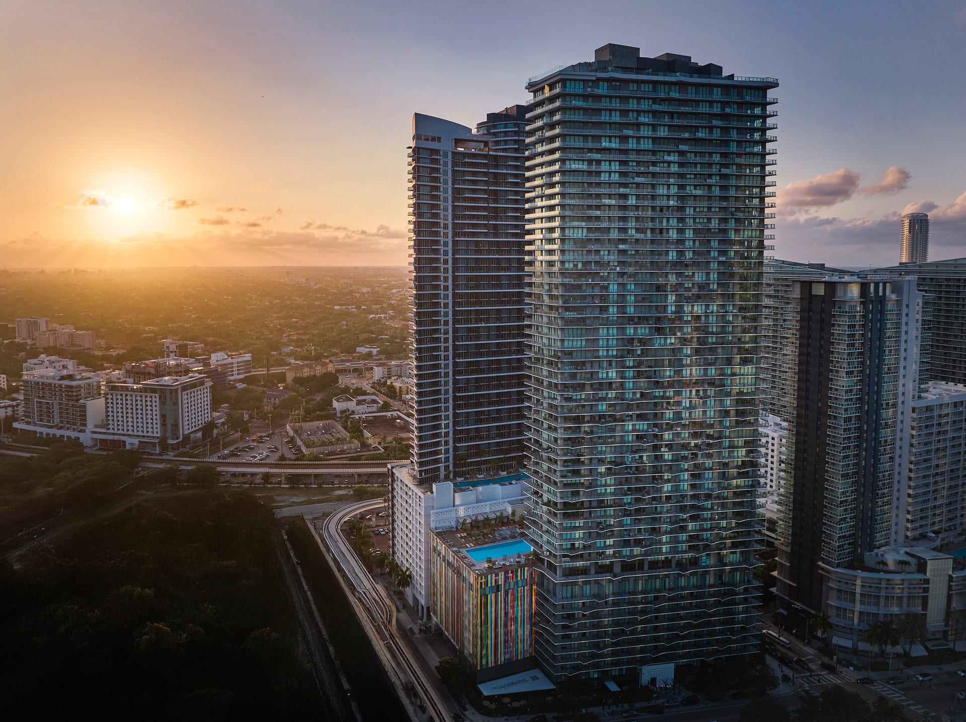 Aerial exterior view