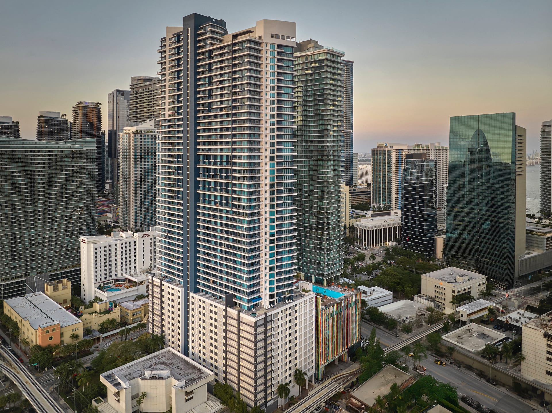 Drone architecture photography
