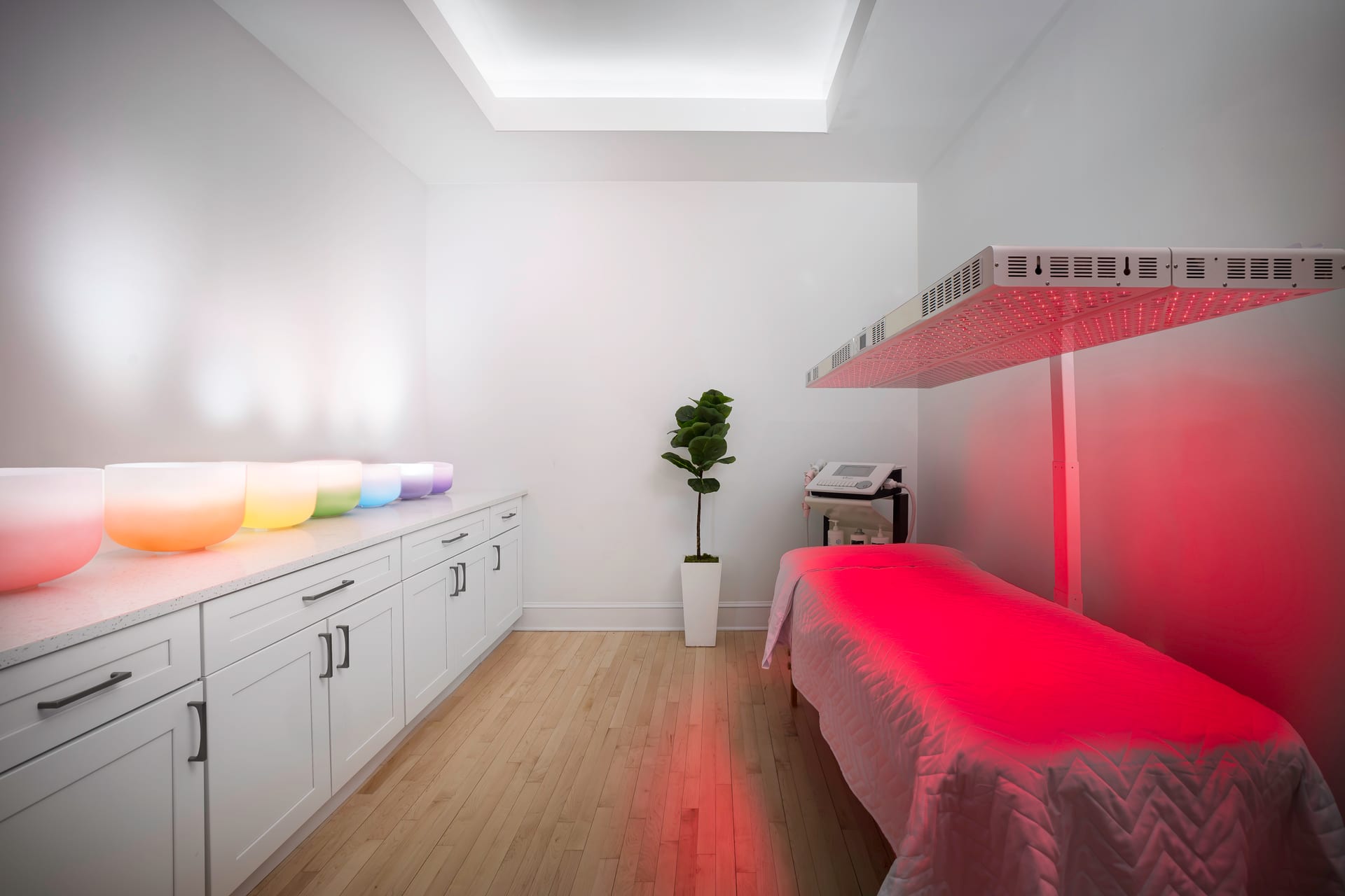 Red room interior